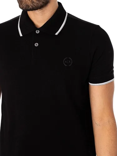 Miniatura 4 de AX Armani Exchange Polo de punto de manga corta para hombre