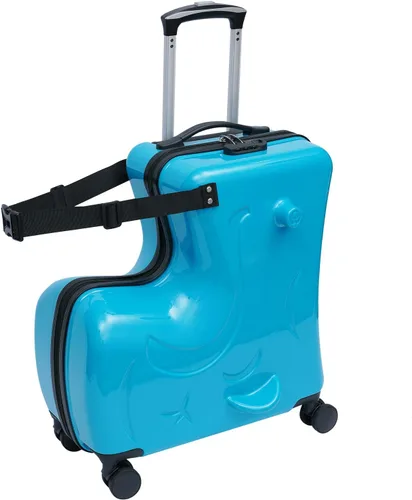 Maleta de viaje para niños de 20 pulgadas, caja de carrito gruesa portátil para niños con 4 ruedas universales, cerraduras de combinación y