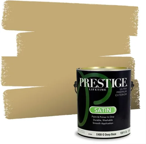 Miniatura 279 de PRESTIGE Paints Exterior Paint and Primer In One, 1-Gallon, Satin, Comparable Match of Benjamin Moore* Royal Linen* 931BM-PCM