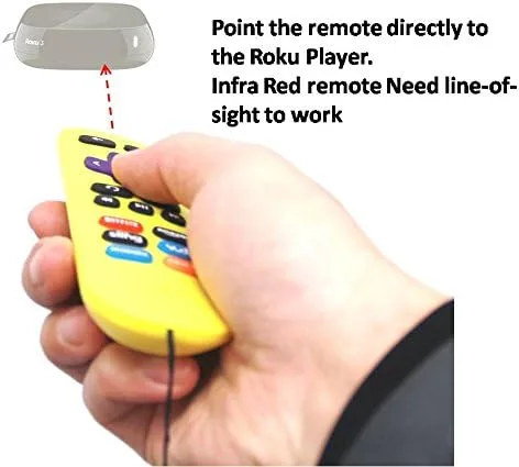 Miniatura 5 de Amaz247 MLK247 Control remoto de repuesto para reproductor multimedia de Roku 4, Roku 3, Roku 2, Roku 1, (HD, LT, XS, XD). No admite Roku Stick
