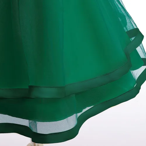Miniatura 5 de NSSMWTTC 3M-9T Baby Pageant Dress Toddler Girls Tutu Gown Flower Wedding Dresses