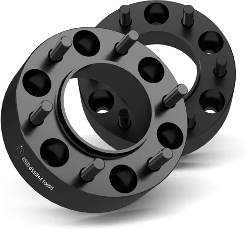 Miniatura 12 de Wheel Accessories Parts 4 adaptadores de espaciadores de rueda centrados en buje de 6 x 5.5, 0.236 x 5.500 in, 1.25 pulgadas de grosor, 3.063 in
