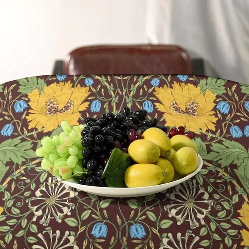 Miniatura 157 de Mantel Floral Retro de Pájaros, Diseño Original Bohemio William Morris Estampado Cubierta de Mesa para Hogar Picnic Fiesta Comedor Cocina William