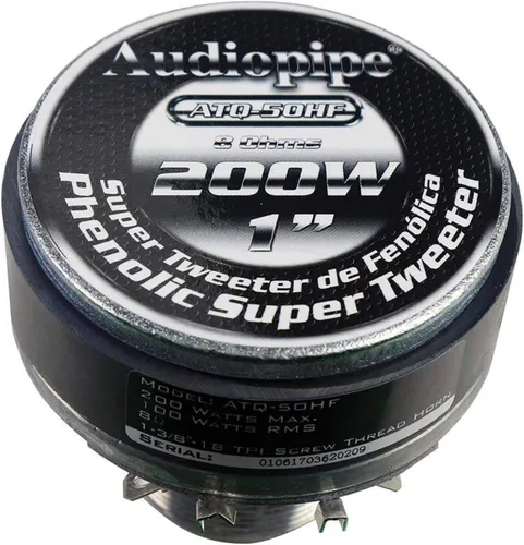 Miniatura 4 de AUDIOPIPE MAP Audiopipe - Super Tweeter fenólico de 1 pulgada, 200 vatios máximo, se vende cada uno