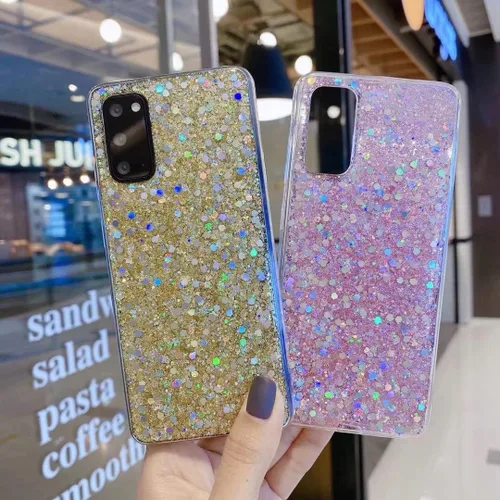 Miniatura 4 de Diseñada para Samsung Galaxy S22, con purpurina brillante para mujeres y niñas, bonita funda protectora de goma delgada para Galaxy S22 5G de 6.1