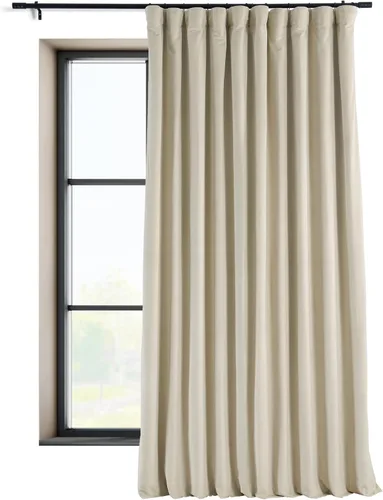 Miniatura 70 de HPD Half Price Drapes Cortinas Opacas Térmicas de Terciopelo Signature para Sala de Estar de 63 Pulgadas de Largo (1 Panel) con Bolsillo para Barra