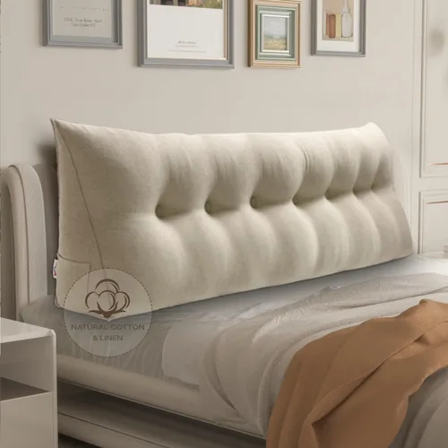 Miniatura 9 de Almohada WOWMAX grande de apoyo con forma triangular, almohada con forma de cuña para respaldo o lectura, cabecero para el día de la Madre