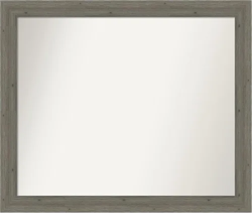 Miniatura 176 de Amanti Art Espejo de pared personalizado no biselado (24.5 x 24.5 pulgadas), marco gris marrón alta, varios tamaños personalizados, espejo de baño