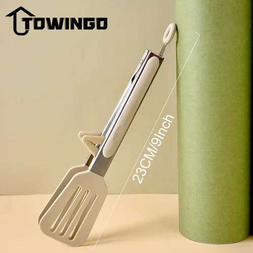 Miniatura 37 de Pinzas de cocina, pinzas de 9 pulgadas para cocinar con puntas de silicona, pinzas de silicona pequeñas de grado alimenticio, mini pinzas