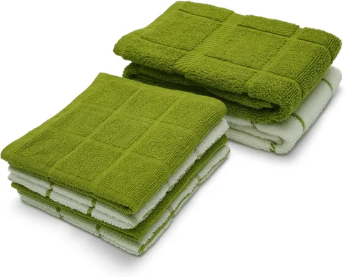 Miniatura 6 de Paño de cocina y toalla de cocina de rizo 100% algodón, paquete de 6, toallas de cocina súper suaves y absorbentes, perfectas para limpieza