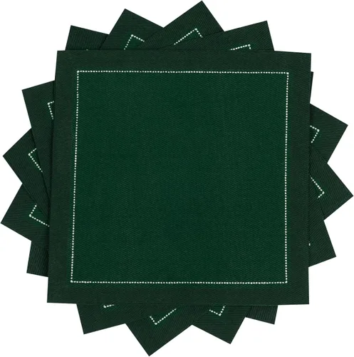 Miniatura 21 de Servilletas de cóctel de algodón blanco, 100% algodón, paquete de 50 unidades, 4.5 x 4.5 pulgadas, calidad de hotel, suaves y absorbentes, ideales