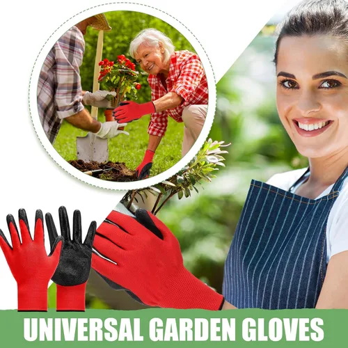 Miniatura 5 de Sintuff 120 pares de guantes de jardinería para mujeres y hombres, a granel, antideslizantes, multipropósitos, guantes de paisajismo para patio