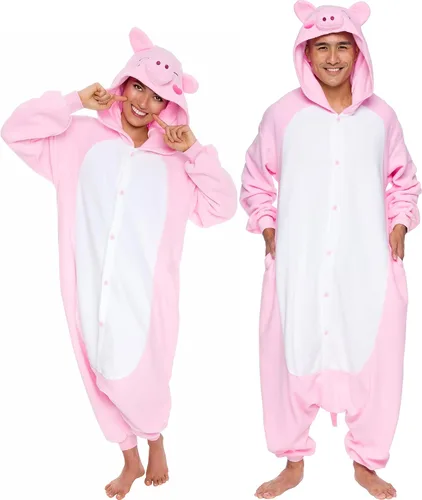 Funziez! - Disfraz de Halloween para adultos, dinosaurio y tiburón mameluco de felpa unisex de una pieza para adultos, hombres y mujeres