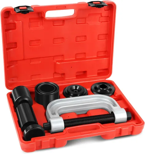 Miniatura 7 de DNA Motoring Juego de herramienta de prensa de rótula de 10 piezas, para extracción/instalación con adaptadores para la mayoría de coches y camiones