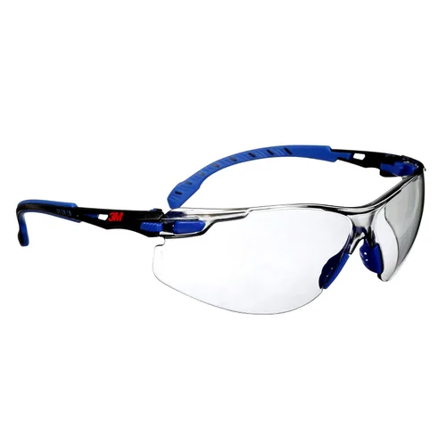 Miniatura 14 de 3M Gafas de seguridad, Solus 1000, S1201SGAF, ANSI Z87, lente antivaho Scotchgard, marco verde/negro, media montura, varillas acolchadas, puente