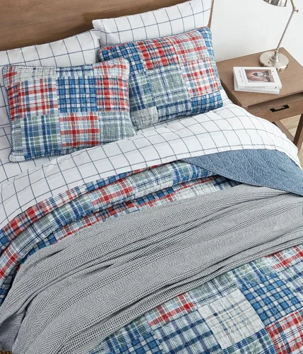 Miniatura 5 de Nautica - Juego de edredón tamaño King, ropa de cama de algodón para todas las estaciones, ligera y reversible (azul Raeford, King)