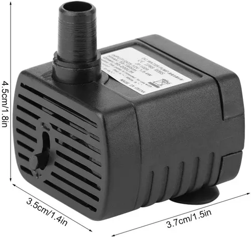 Miniatura 5 de Bomba de agua sumergible, USB 5V 1.6 ft 150 L, H Bomba de agua sin escobillas sin escobillas Dc sin escobillas para fuente de mascotas acuario
