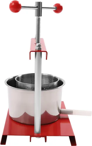 Miniatura 14 de Extractor de prensa de miel de abeja grande, extractor manual de miel de acero inoxidable 12.6L Extractor de prensa de jugo de frutas