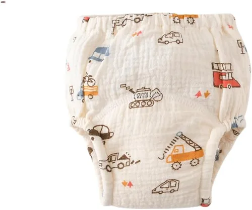 Miniatura 6 de Ropa interior de entrenamiento para bebé, algodón suave, absorbente, ropa interior de entrenamiento para bebés, niños y niñas, paquete de 6 Niño