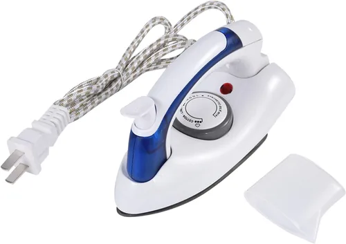 Miniatura 2 de Mini plancha de vapor para ropa, plancha portátil 2 en 1 en húmedo y seco, suela antiadherente, control de temperatura, mango antideslizante