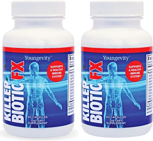 Miniatura 9 de Youngevity Killer Biotic FX - Apoyo al sistema inmunológico Propóleos de abeja, hongos y calostro Apoyo natural para la inmunidad 60 cápsulas