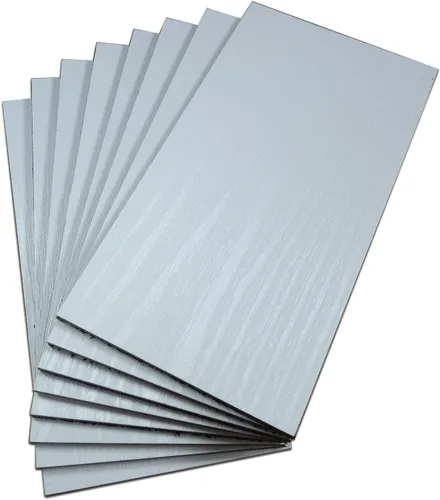 Miniatura 16 de XUANINY 32 azulejos de metal para salpicaduras de metal autoadhesivos, mosaico de aluminio autoadhesivo, adhesivo de pared 3D para cocina metro