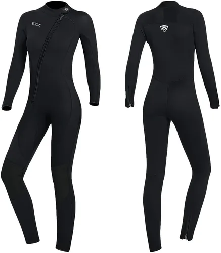 Miniatura 9 de Trajes húmedos para mujeres y hombres, traje de neopreno de cuerpo completo de 3MM, traje de buceo en agua fría, manga larga, cremallera frontal