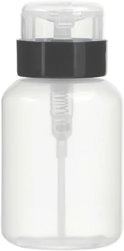Miniatura 2 de AKOAK Paquete de 2 botellas dispensadoras con bomba vacía con cerradura para esmalte de uñas y removedor de maquillaje, 6.8 fl oz (6.8 oz), tapa