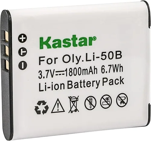 Kastar Batería para Olympus LI-50B SZ-10 SZ-12 SZ-15 SZ-16 Sz-20 SZ-30MR SZ31MR TG-610 TG-630 TG-810 TG-820 TG-830 XZ-1 XZ-16 SP-810UZ y Panasonic