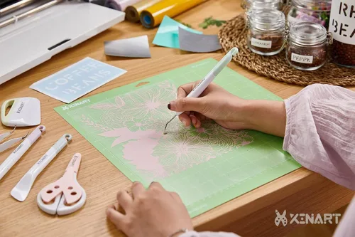 Miniatura 5 de Xinart Alfombrillas de corte para Cricut Maker 3/Maker/Explore Air 2/Air/One (agarre ligero + agarre estándar, 12 x 12 pulgadas) Alfombrillas