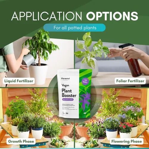 Miniatura 3 de Florasoul® Alimento para plantas de interior inodoro (1.1 libras por 130 galones), fertilizante orgánico de algas marinas para plantas