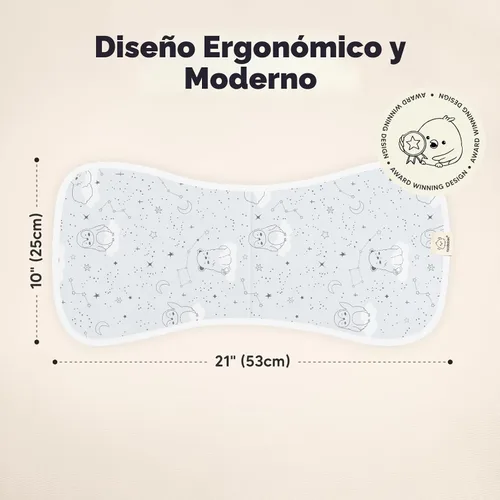 Miniatura 2 de Paños orgánicos para eructos para bebés niños y niñas, paquete de 5 paños de algodón súper absorbentes para bebés, trapos suaves y afelpados