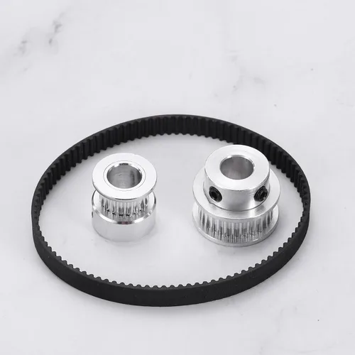 Miniatura 5 de MECCANIXITY 3.780 in GT-2 correa dentada, 5pcs 0.354 in ancho 0.079 in paso impresión 3D GT-2 correa dentada caucho de bucle cerrado, negro
