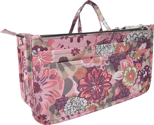 Miniatura 64 de Bolso de mano estilo cartera de Vercord para mujer con organizador incorporado, estampado bien definido, con manijas y cremallera, tamaño 2