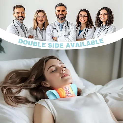 Miniatura 2 de Nuevo masajeador de cuello para alivio del dolor y relajación muscular, relajante portátil de cuello y hombros, almohadas eléctricas con calor