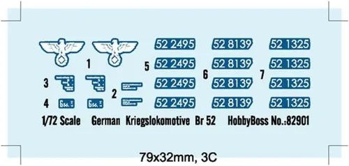 Miniatura 3 de Hobby Boss Kit de construcción alemán Kriegslokomotive BR52 modelo de vehículo