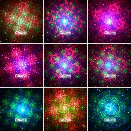 Miniatura 4 de Chims Luces de fiesta de DJ, rojo, verde, azul, 128 patrones RGB, luces LED onduladas coloridas para fiesta de cumpleaños, DJ, escenario, discoteca