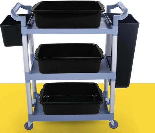 Miniatura 3 de Caja de autobús de plástico comercial, tina de autobús, juego de 3