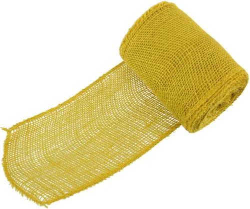 Miniatura 16 de JubileeYarn - Cinta de yute de arpillera para manualidades, 5.5 pulgadas x 10 yardas, color negro, 1 rollo