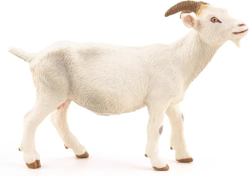 Papo - Figura realista de cabra blanca - A partir de 3 años - Colección Farm Life - Animales educativos de granja - Juguete de idea de regalo para
