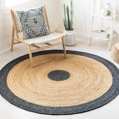 Miniatura 16 de SAFAVIEH Braided Collection BRD910B - Alfombra redonda de yute reversible de 3 pies, color beige y natural, hecha a mano