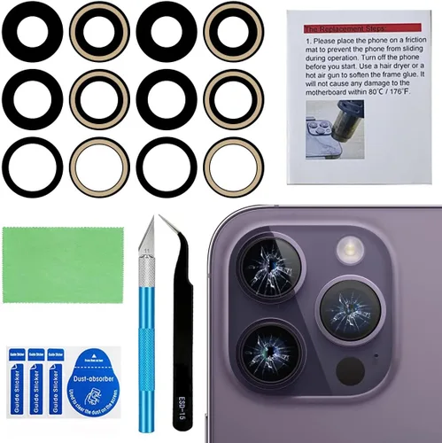 Miniatura 19 de 2 Unidades OEM trasera lente de la cámara trasera reemplazo de cristal para iPhone 13 y iPhone 13 Mini con adhesivo preinstalado y kit de iPhone 13