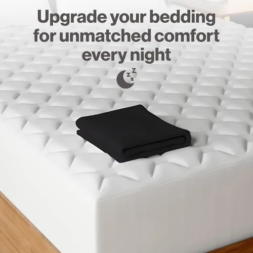 Miniatura 6 de Superity - Sábana bajera ajustable de lujo de calidad hotelera, 100% algodón, ultrasuave, amigable con la piel e hipoalergénica, bolsillo profundo