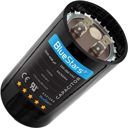Miniatura 17 de [[Listado UL] BlueStars 108-130 uF MFD 110-125 VCA voltios ±20% 50/60 Hz CD60 Condensador de arranque redondo AC Pieza de repuesto eléctrico