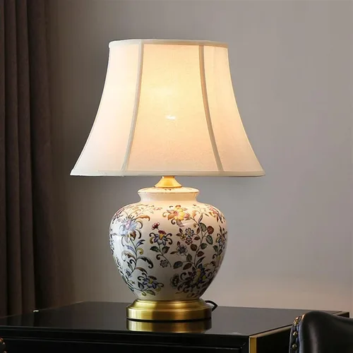 Miniatura 6 de BGGJJ Lamp for Desk Nordic Luxury Ceramic Table Lamp Bedroom Bedside Lamp Study Living Room Office Retro Decorative Table Lamp Desk Lamps for Home