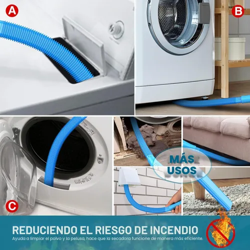 Miniatura 4 de Sealegend Kit de limpiador de ventilación de secadora de 58 piezas, 35 pies, herramientas de limpieza de secadora, incluye accesorio omnidireccional