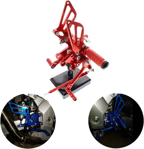 Miniatura 10 de PROCNC Estriberas traseras de aluminio para motocicleta Reposapiés Estriberas traseras Apoyapiés Compatible con Suzuki GSXR1000 2000 2001 2002 2003
