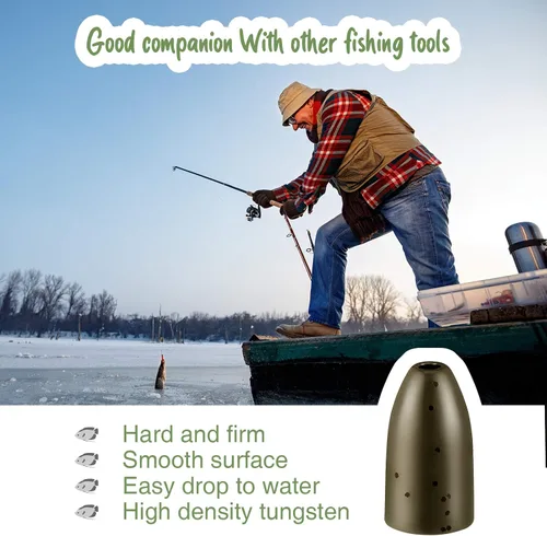 Miniatura 6 de 16 pesas de pesca de tungsteno para lubina, lanzar y voltear platina, tamaños 1/8, 1/4, 3/16 onzas, equipo de lubina