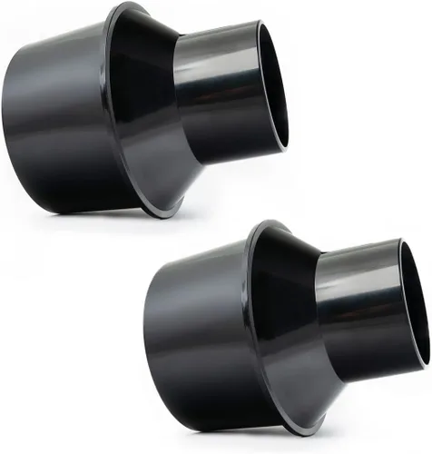 POWERTEC 70291-P2 - Puerto de polvo de 4 pulgadas a reductor de manguera de 2-1/2 pulgadas, accesorios de recolección de polvo para puerto de polvo