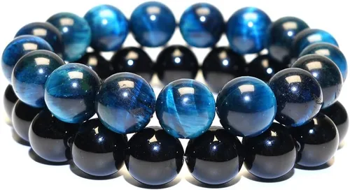Miniatura 10 de Pulsera de protección, protección empática, cristales de obsidiana negra y pulsera de piedras curativas para mujeres, suerte, ansiedad y pulsera